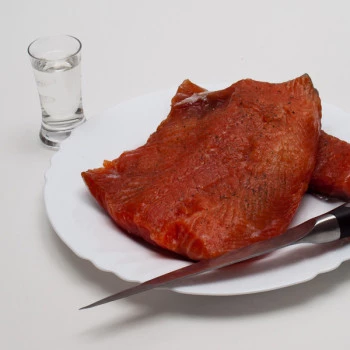 Солёный лосось (гравлакс)